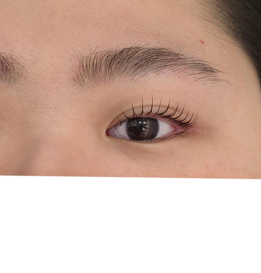 속눈썹펌 실제 시술 사진 확대